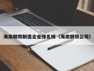 海南钢铁制造企业排名榜（海南钢铁公司）